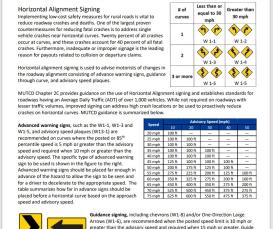 Horizontal Alignment Signing