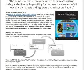 Introduction to the MUTCD